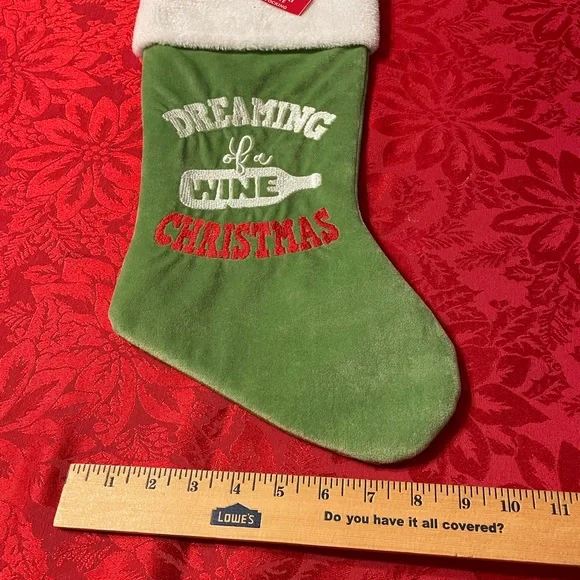 Christmas stocking Dreaming of a wine - Picture 7 of 8